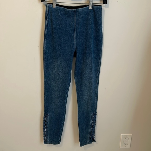 Lysse Lace Up Hem Jean Leggings - Picture 1 of 7